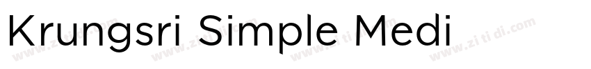 Krungsri Simple Medi字体转换